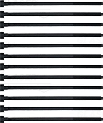 Комплект болтов ГБЦ Glaser. Артикул T80611-00