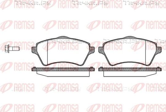 Тормозные колодки Remsa передние для Land Rover Range Rover III 2002-2012. Артикул 0822.00