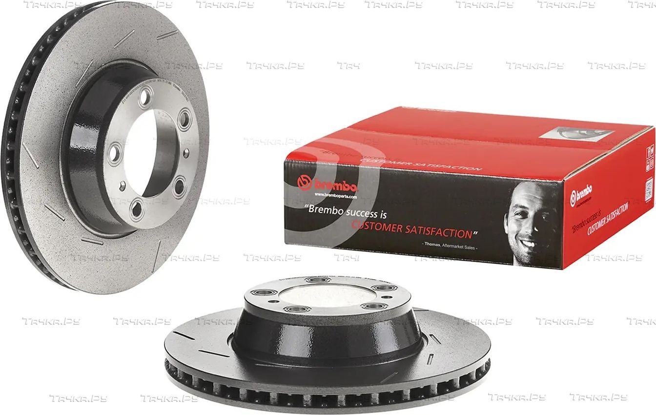 Тормозной диск Brembo PRIME LINE - UV Coated задний левый для Porsche Panamera I 2009-2016. Артикул 09.C878.21