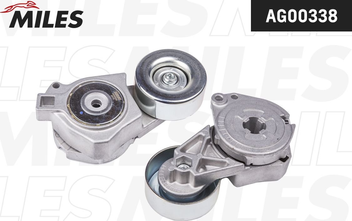 Натяжной ролик (натяжитель) приводного клинового зубчатого ремня Miles. Артикул AG00338