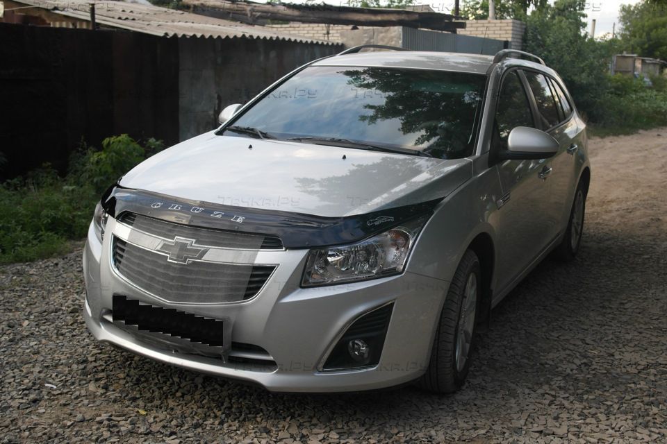 Дефлектор Vip-Tuning для капота Chevrolet Cruze универсал 2012-2015. Артикул CH04