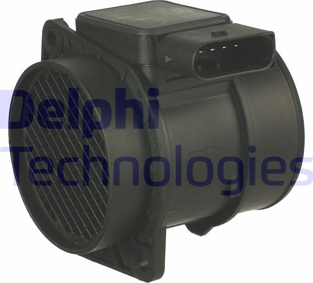 Датчик массового расхода воздуха (ДМРВ) Delphi для Mercedes-Benz SLK-Класс I (R170) 2000-2004. Артикул AF10236-12B1