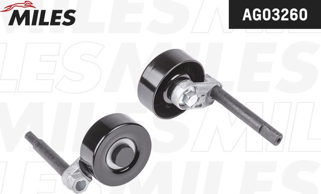 Натяжной ролик (натяжитель) приводного поликлинового ремня Miles для BMW 3 IV (E46) 1998-2003. Артикул AG03260