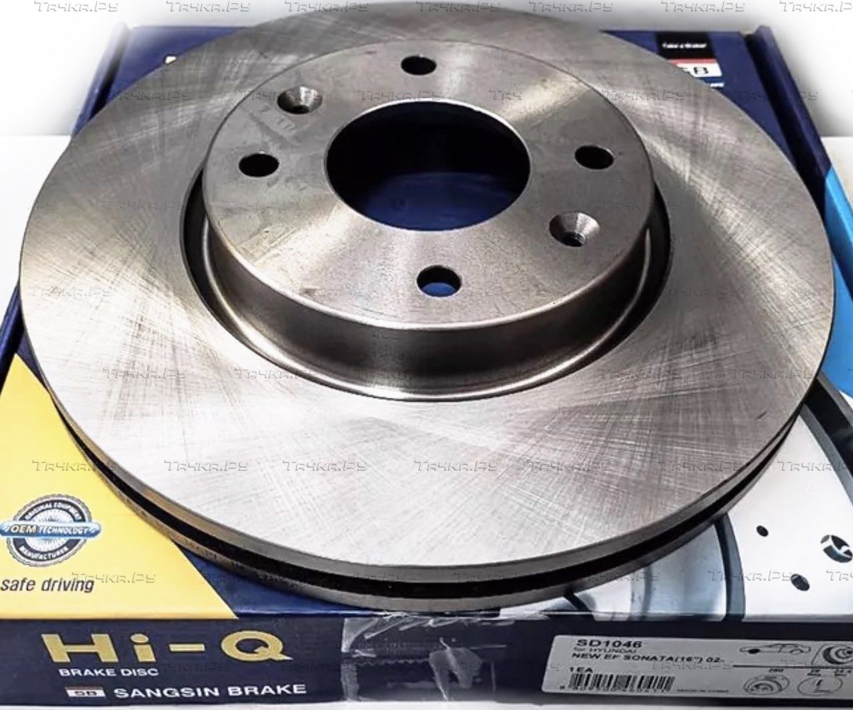 Тормозной диск Sangsin Hi-Q передний для Hyundai Sonata IV (EF) 2001-2004. Артикул SD1046
