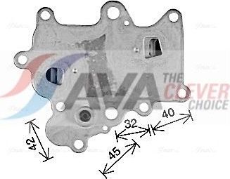 Радиатор масляный (маслоохладитель) для двигателя AVA (алюминий) для Fiat Bravo II 2007-2014. Артикул AL3152