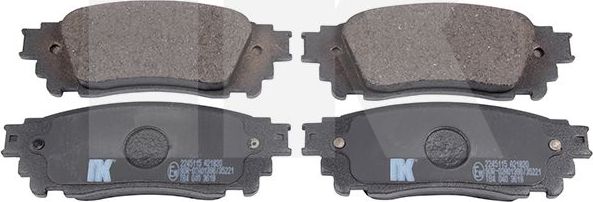 Тормозные колодки NK задние для Lexus NX I 2014-2026. Артикул 2245115