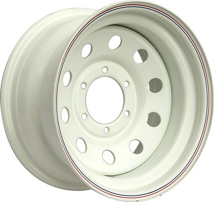 Колёсный диск OFF-ROAD Wheels стальной белый 6x139,7 8xR15 d110 ET-19 для Mitsubishi Pajero Sport I 1998-2008. Артикул 1580-63910WH-19
