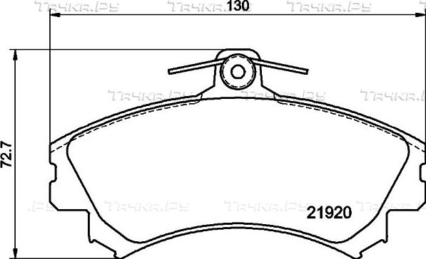 Тормозные колодки Mintex передние для Mitsubishi Carisma I 1995-2000. Артикул MDB1727