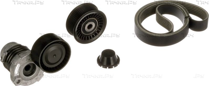 Приводной ремень поликлиновой с роликами (комплект) Gates Micro-V® Kit для Renault Megane IV 2014-2026. Артикул K017PK1570