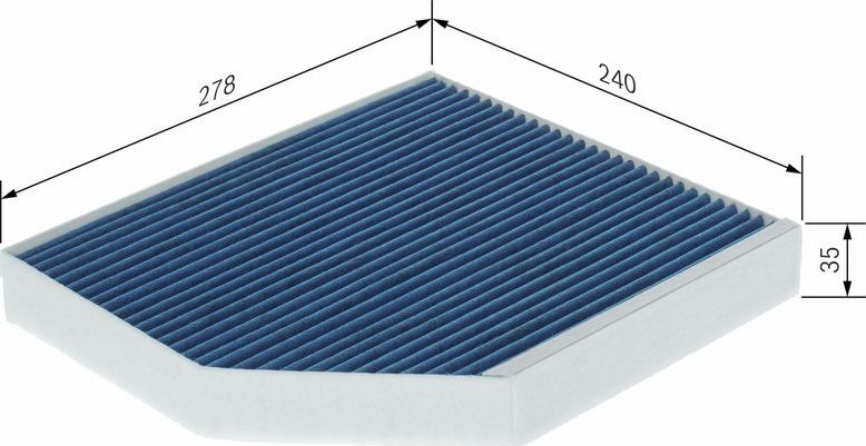 Салонный фильтр Bosch ФИЛЬТР+pro. Артикул 0 986 628 622