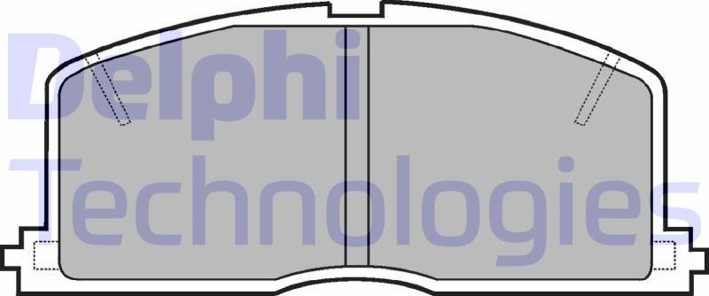 Тормозные колодки Delphi (Low-Metallic). Артикул LP460
