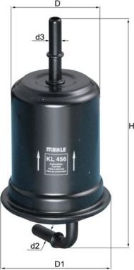 Топливный фильтр Mahle-Knecht. Артикул KL 456