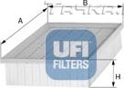 Воздушный фильтр UFI для Suzuki SX4 I (Classic) 2009-2014. Артикул 30.416.00