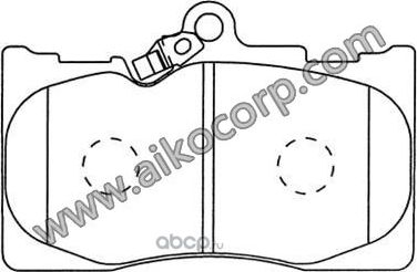 Колодки LEXUS GS300/350/430, TOYOTA Mark X (2005- ) передние (Aiko). Артикул PF1547