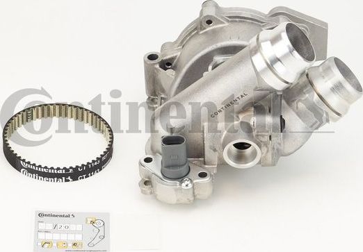 Помпа (водяной насос) с комплектом ремня ГРМ ContiTech для Volkswagen Scirocco III 2008-2017. Артикул CT1143WP2