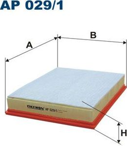 Воздушный фильтр Filtron. Артикул AP 029/1