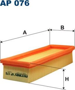 Воздушный фильтр Filtron для Fiat Panda I 1995-2003. Артикул AP 076