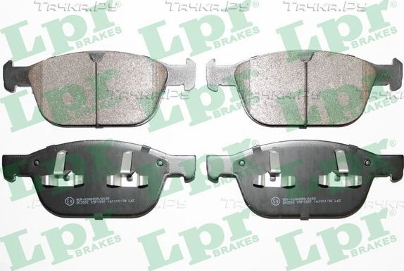 Тормозные колодки LPR передние для Volvo XC90 I 2002-2014. Артикул 05P1597
