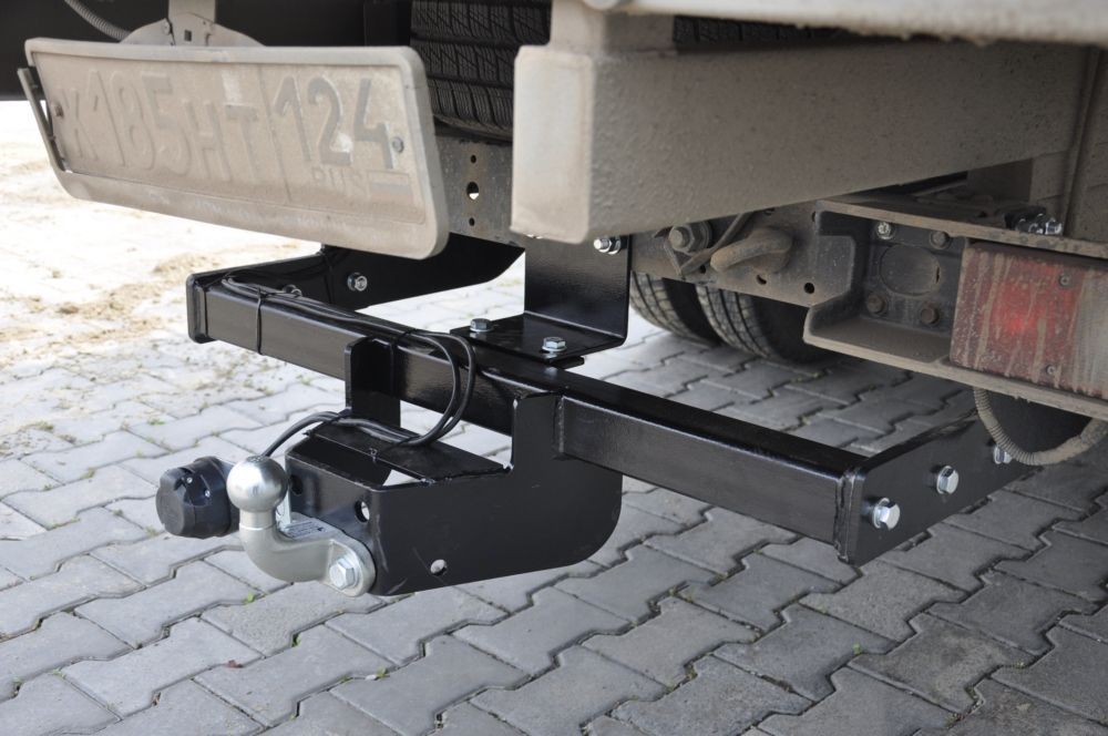 Фаркоп Tavials (Лидер-Плюс) (со съемным шаром) для ГАЗель Next (бортовая, удлиненная база) 2013-2026. Фланцевое крепление. Артикул T-GAZ-10FC