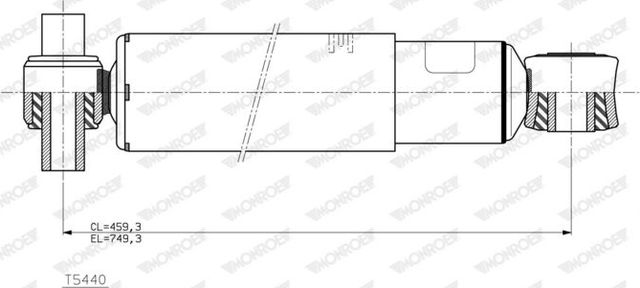 Амортизатор Monroe Magnum Axle задний для Volvo  FMX II 2012-2026. Артикул T5440