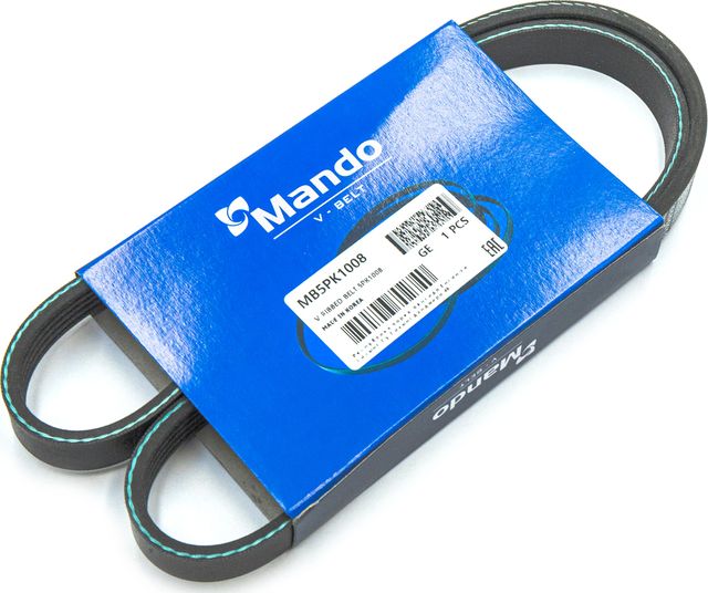 Приводной ремень поликлиновой Mando для Mazda MX-6 1992-1997. Артикул MB5PK1008