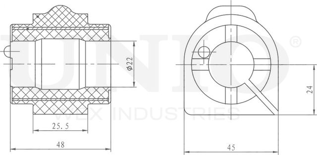 Втулка стабилизатора (Unio). Артикул RMP-10217
