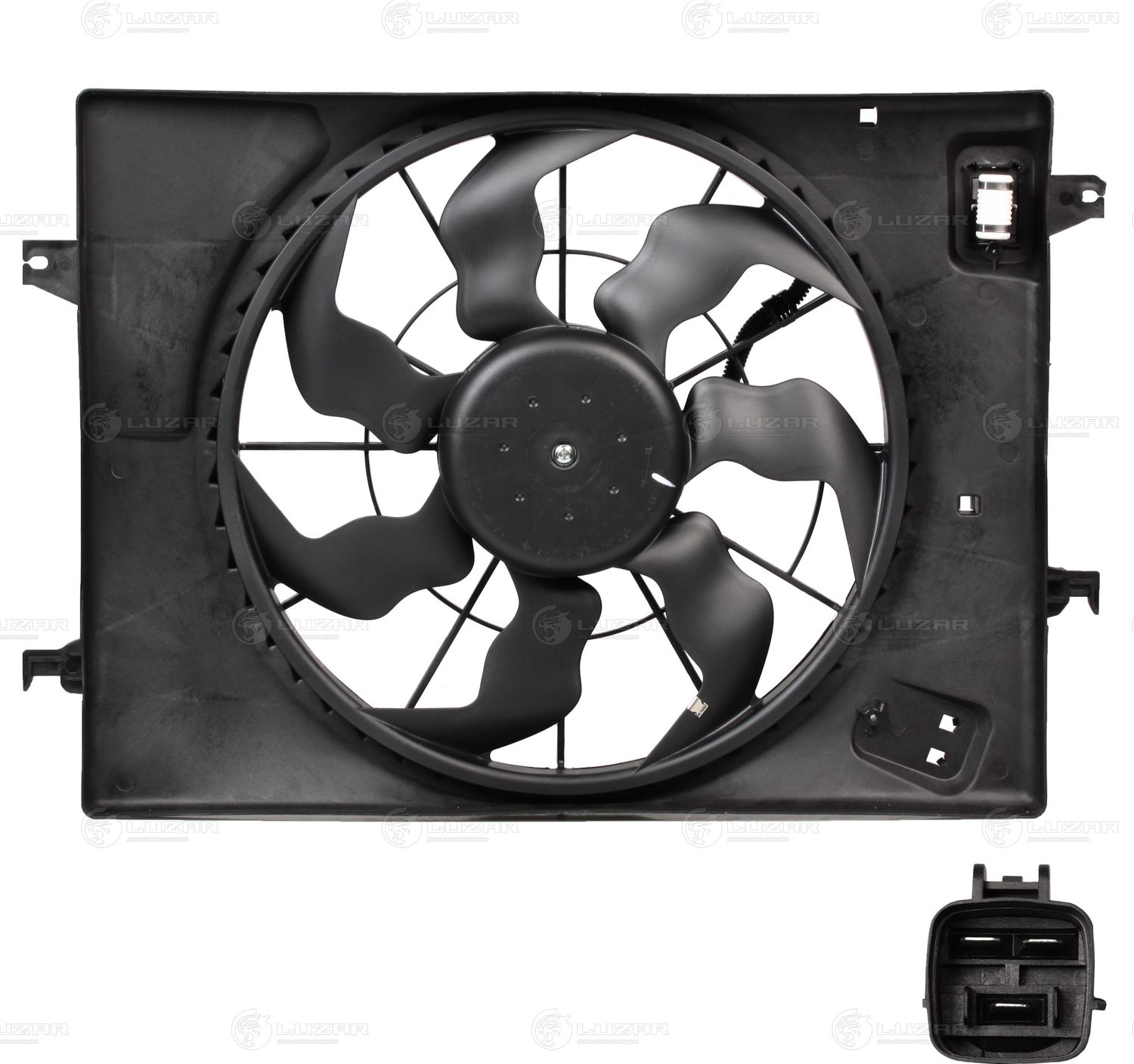 Вентилятор радиатора двигателя Luzar. Артикул LFK 0885