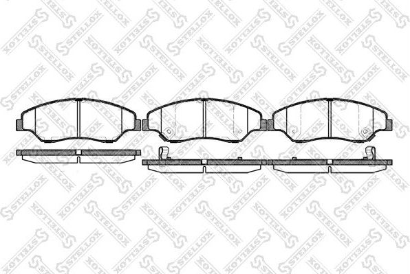 Тормозные колодки Stellox. Артикул 750 002-SX