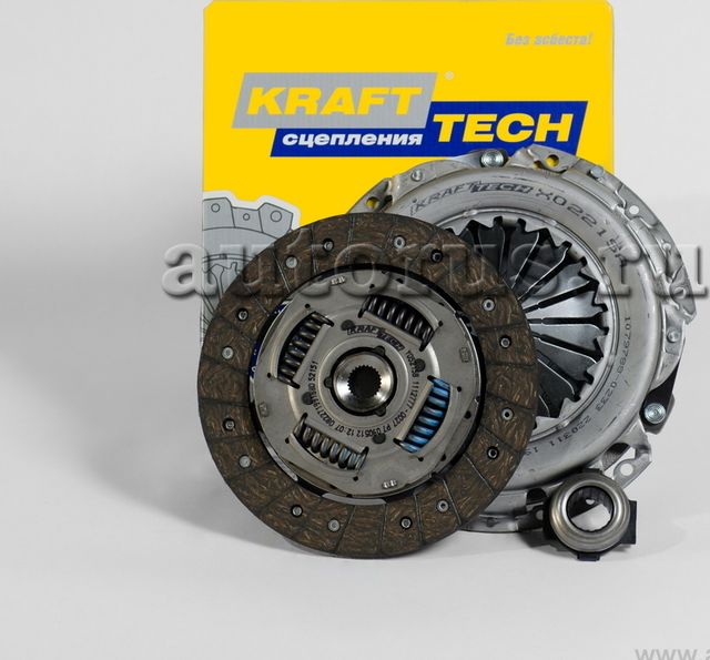 Сцепление (комплект) KraftTech 3P Kit для Renault Laguna I 1993-2001. Артикул W03215B