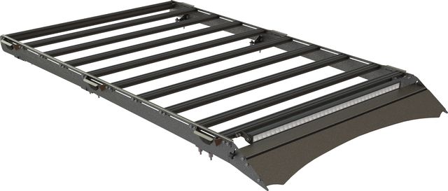 Экспедиционный багажник STC для Toyota Land Cruiser 100 1998-2007 шторка, дальний и рабочий свет. Артикул STC-TLC100/105-TR1-L1L3