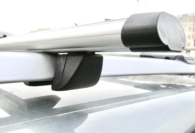 Багажник на рейлинги INTER Крепыш для BMW 3-Серия F31 универсал 2012-2023 (Аэродинамические дуги). Артикул 5510+1005