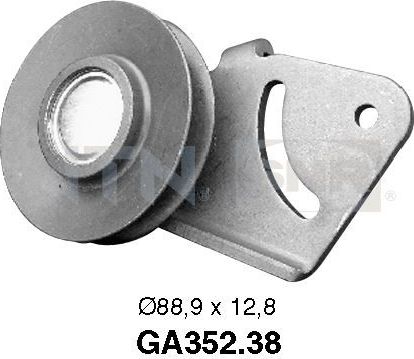 Натяжной ролик (натяжитель) приводного поликлинового ремня NTN / SNR. Артикул GA352.38