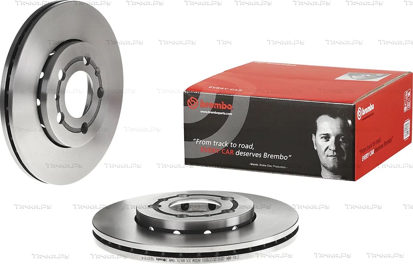 Тормозной диск Brembo PRIME LINE передний для SEAT Toledo IV 2012-2019. Артикул 09.7011.14