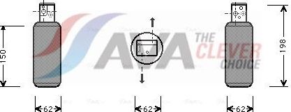 Осушитель кондиционера AVA (алюминий). Артикул SBD044