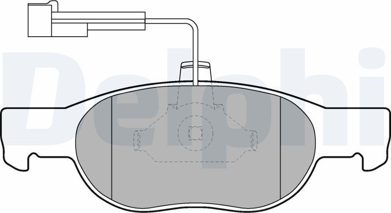 Тормозные колодки Delphi (Low-Metallic). Артикул LP1397