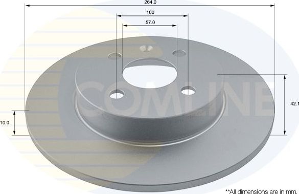 Тормозной диск Comline COATED. Артикул ADC1133