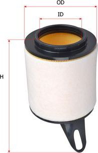 Воздушный фильтр Sakura для BMW 1 I (E81/E82/E87/E88) 2004-2012. Артикул A-30220