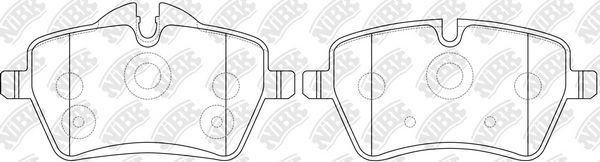 Тормозные колодки NiBK передние для MINI Roadster R59 2011-2015. Артикул PN0504