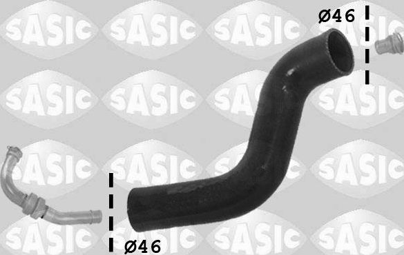 Патрубок интеркулера Sasic для Renault Fluence I 2010-2017. Артикул 3334005