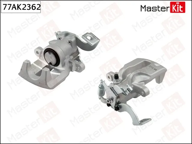 Суппорт тормозной задний правый Toyota AURIS (E15) 2006-2012 (Master KIT). Артикул 77AK2362