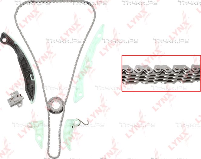 Цепь ГРМ LYNXauto для Mitsubishi Outlander XL 2006-2012. Артикул TK-0176