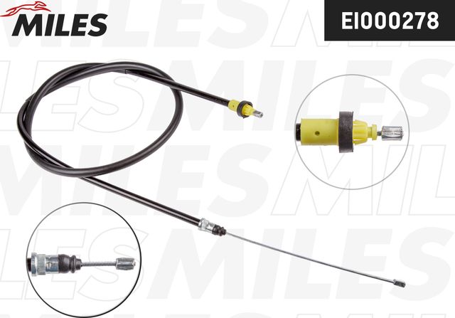 Трос ручника (тросик ручного тормоза) Miles. Артикул EI000278