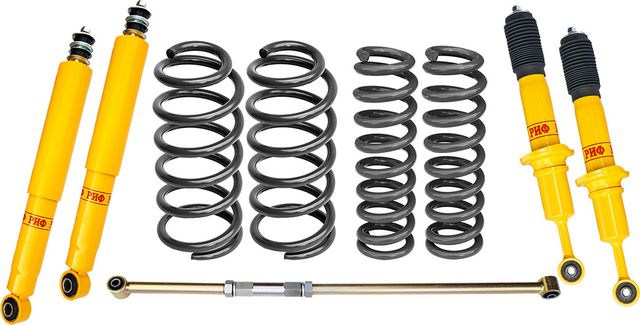 Лифт-комплект РИФ жесткий для Toyota Land Cruiser Prado 150 дизель 2009-2026, лифт 45 мм. Артикул RIF-TLC150-C