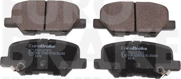 Тормозные колодки Eurobrake. Артикул 5502221972