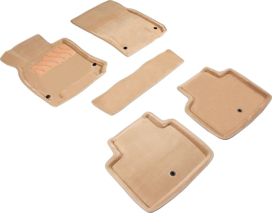 Коврики Seintex 3D ворсовые для салона Infiniti Q70 2010-2026. Бежевый. Артикул 86661