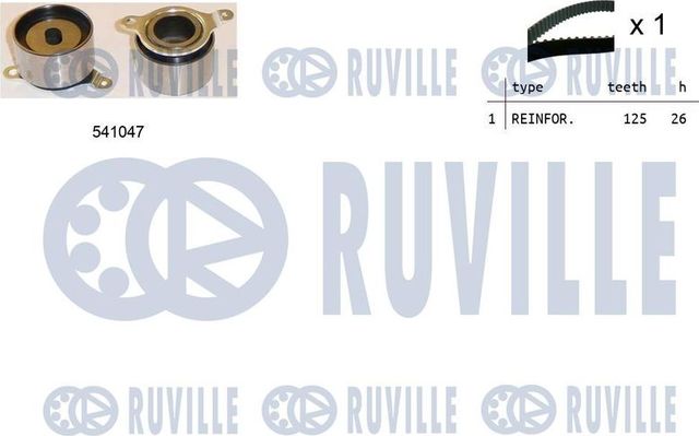 Ремень ГРМ с роликами (комплект) Ruville. Артикул 550448