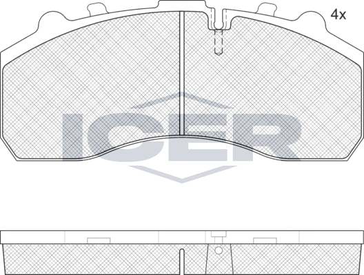 Тормозные колодки Icer. Артикул 151194