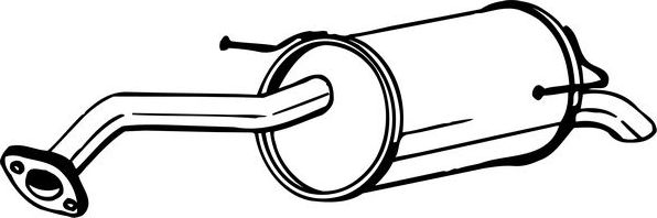 Глушитель (задняя часть) Bosal для Nissan Note I 2009-2012. Артикул 145-117