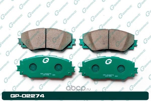 Колодки тормозные дисковые (G-Brake). Артикул GP02274