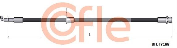 Тормозной шланг Cofle передний для Lexus ES VI 2012-2018. Артикул 92.BH.TY188